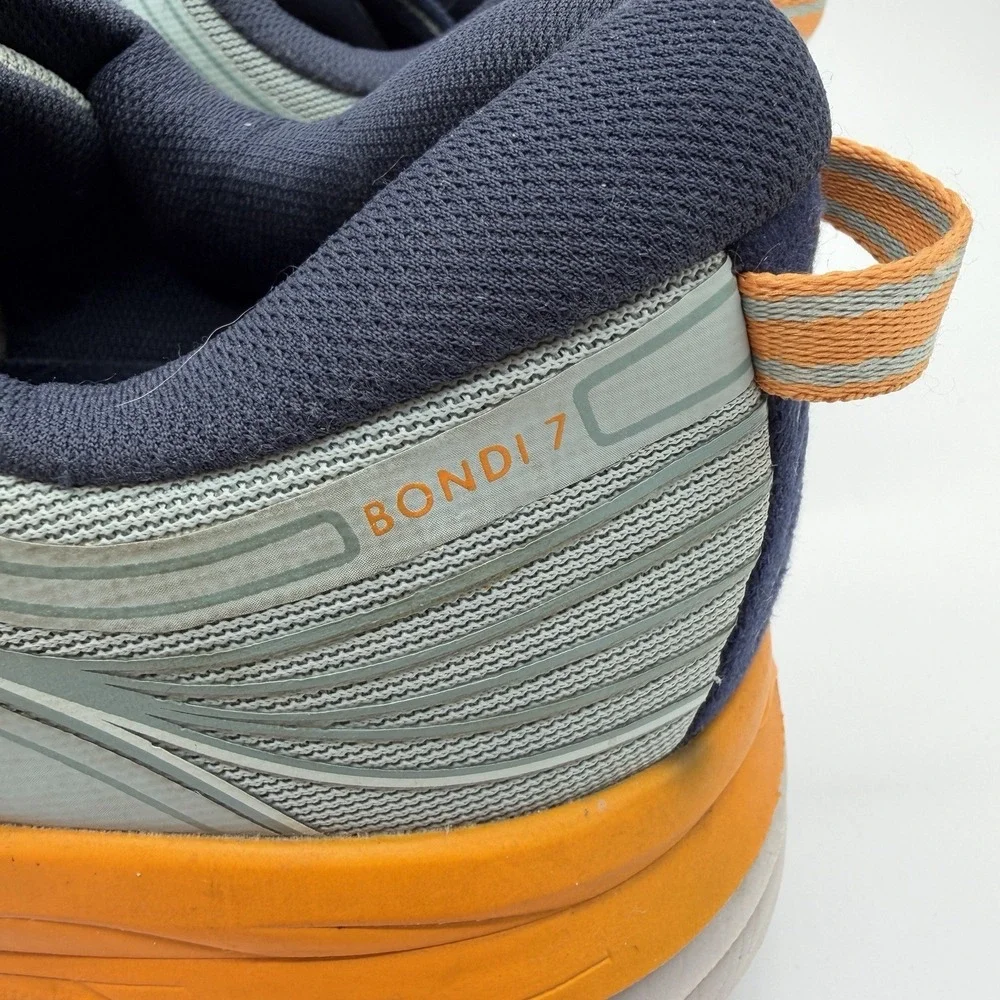 Hoka Shoes Men's Sz 8 Gray Bondi 7 Running‎ Hoka One One Athletic Sneakers